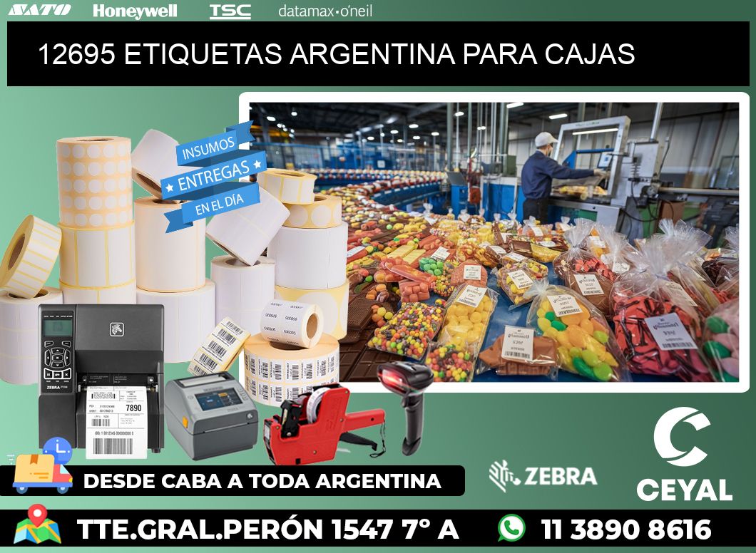 12695 ETIQUETAS ARGENTINA PARA CAJAS