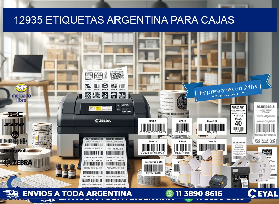 12935 ETIQUETAS ARGENTINA PARA CAJAS