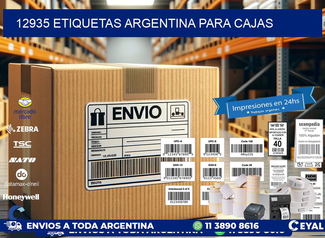 12935 ETIQUETAS ARGENTINA PARA CAJAS