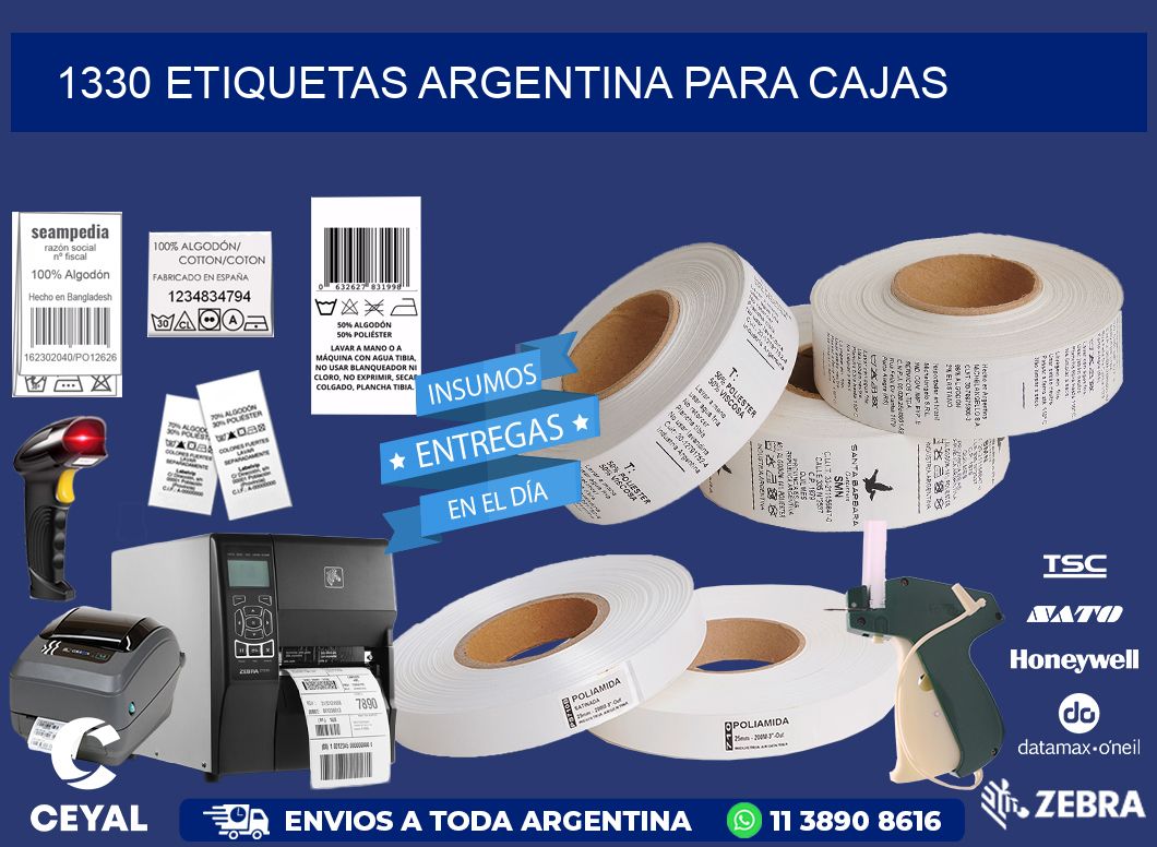 1330 ETIQUETAS ARGENTINA PARA CAJAS