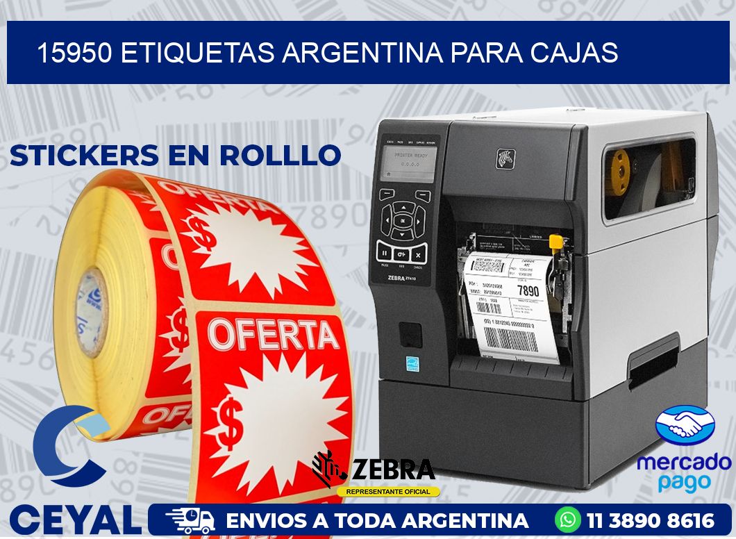 15950 ETIQUETAS ARGENTINA PARA CAJAS