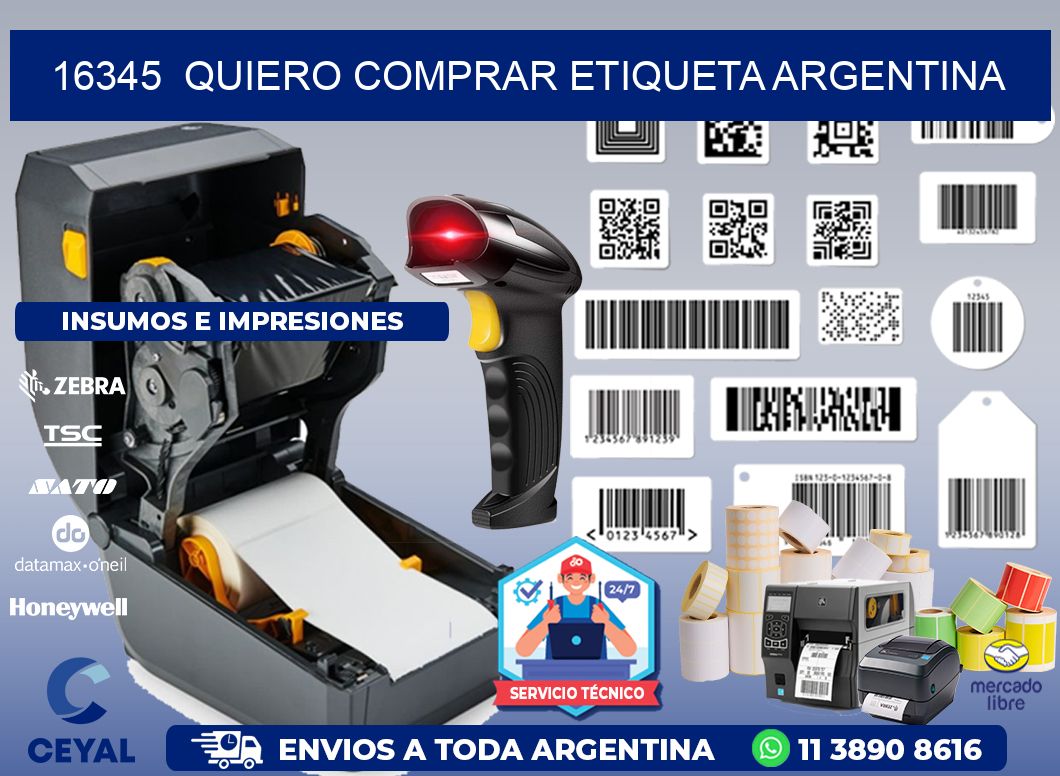 16345  QUIERO COMPRAR ETIQUETA ARGENTINA