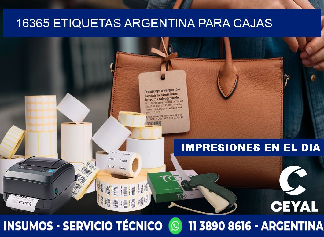 16365 ETIQUETAS ARGENTINA PARA CAJAS