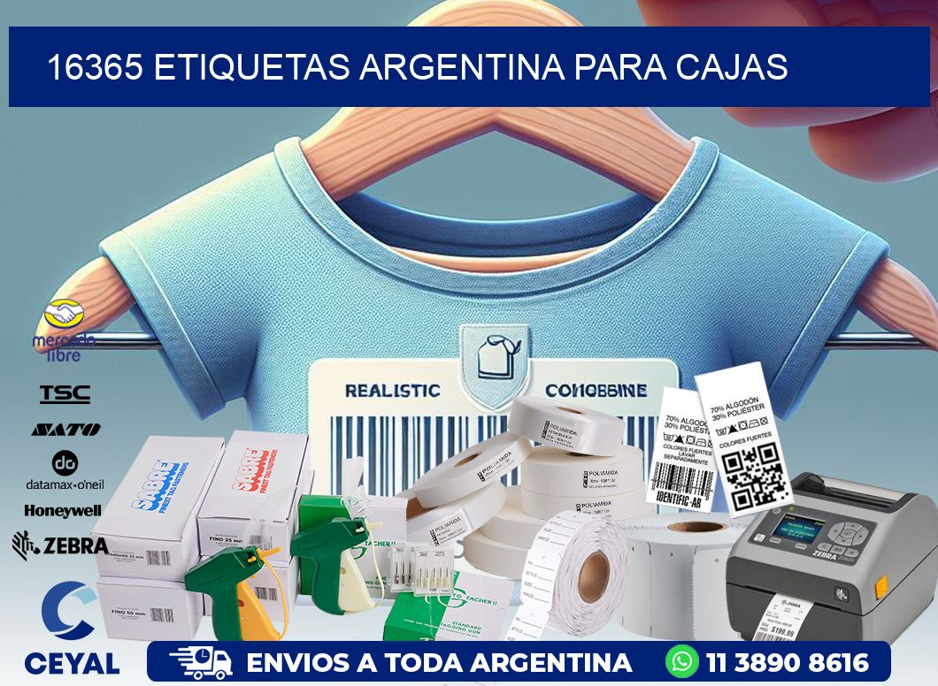 16365 ETIQUETAS ARGENTINA PARA CAJAS