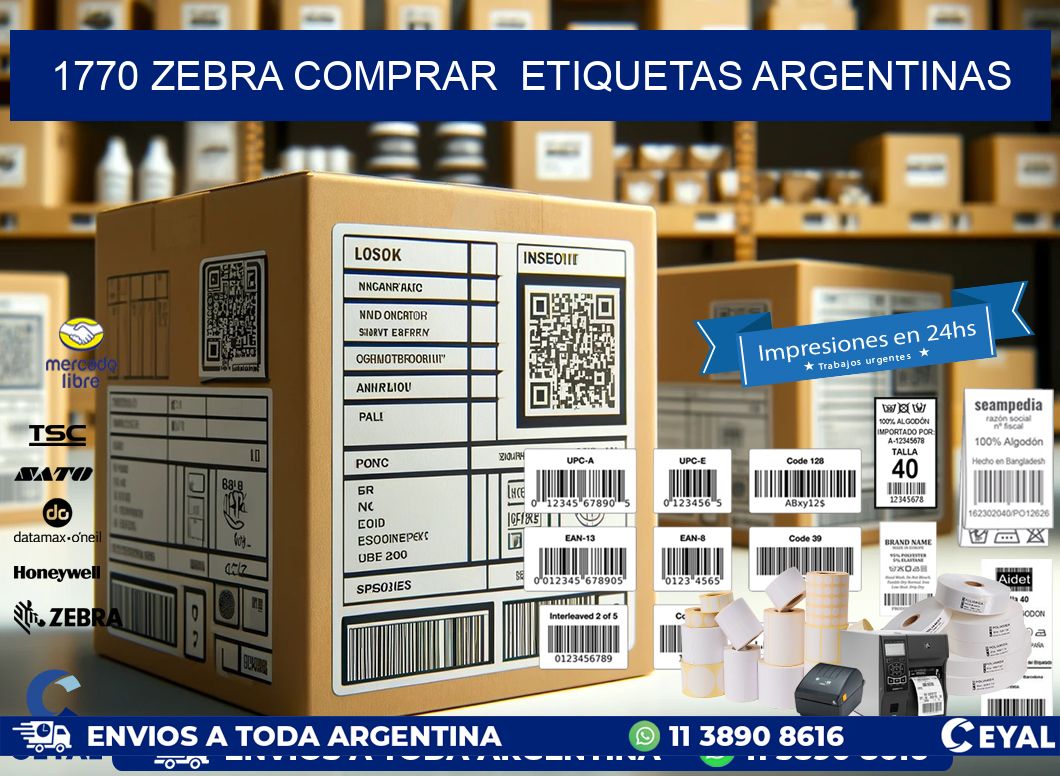 1770 ZEBRA COMPRAR  ETIQUETAS ARGENTINAS