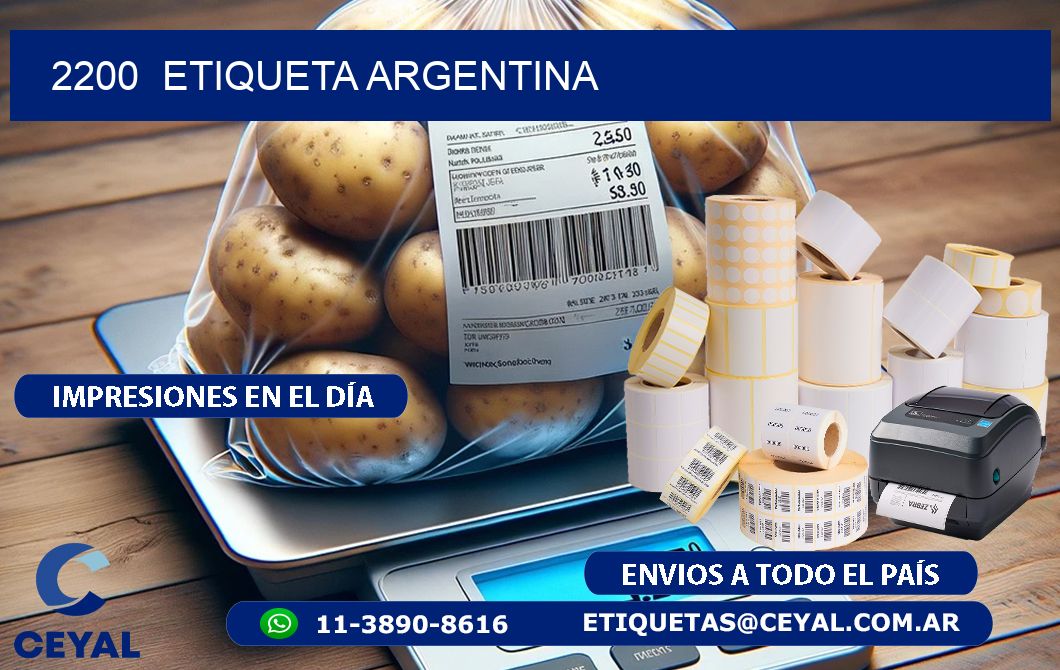 2200  ETIQUETA ARGENTINA