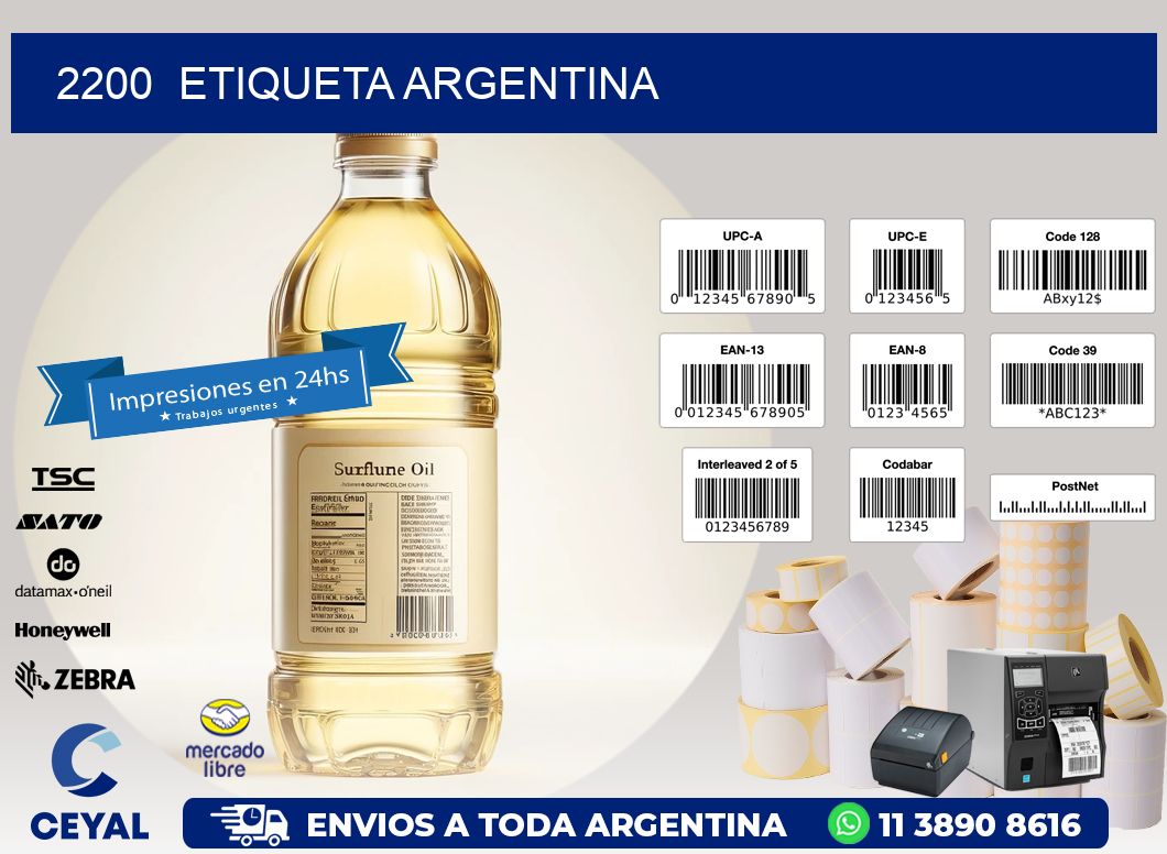 2200  ETIQUETA ARGENTINA