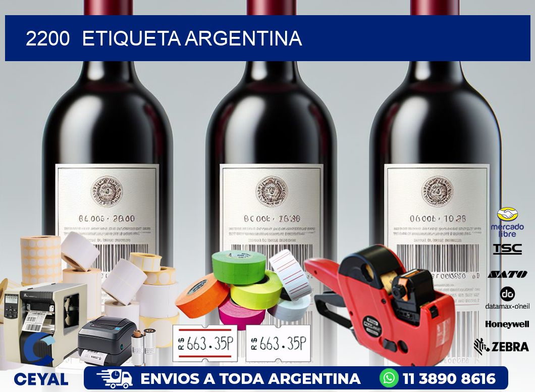 2200  ETIQUETA ARGENTINA