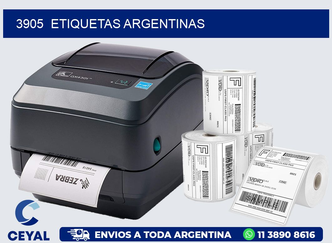 3905  ETIQUETAS ARGENTINAS