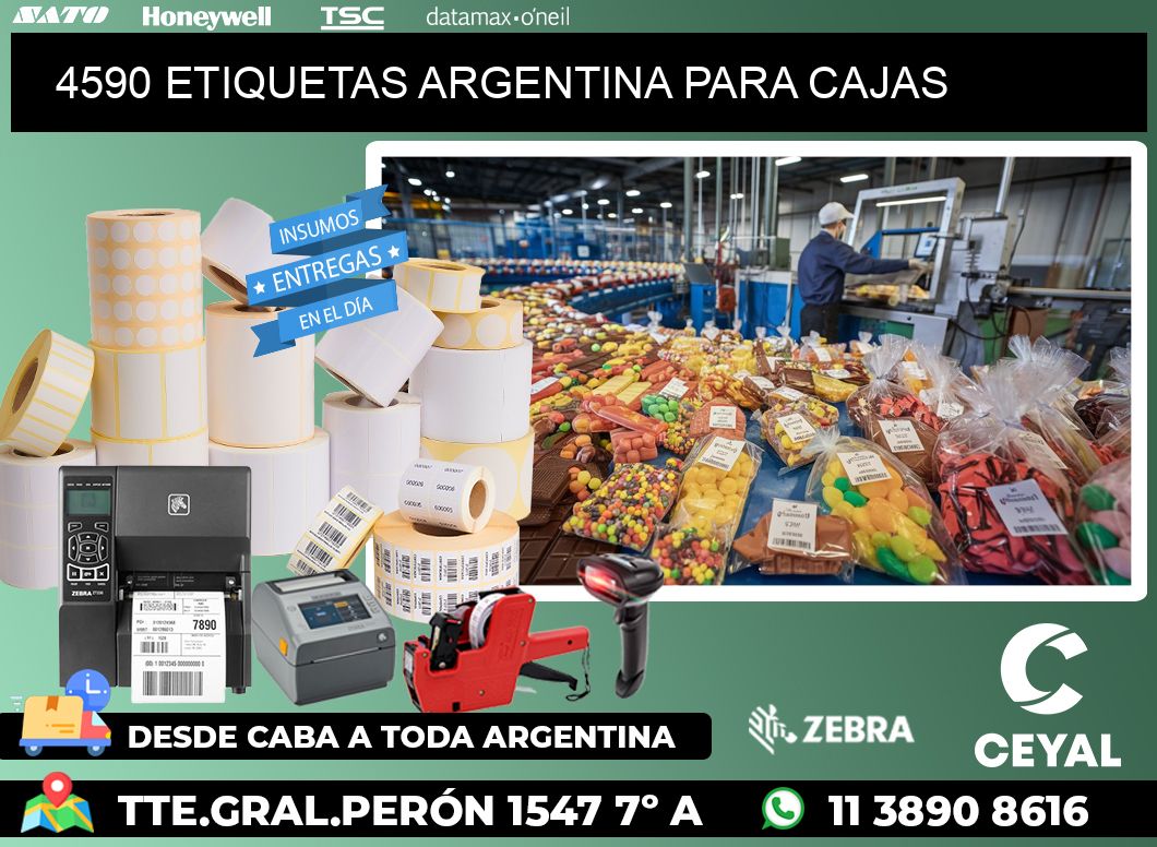 4590 ETIQUETAS ARGENTINA PARA CAJAS