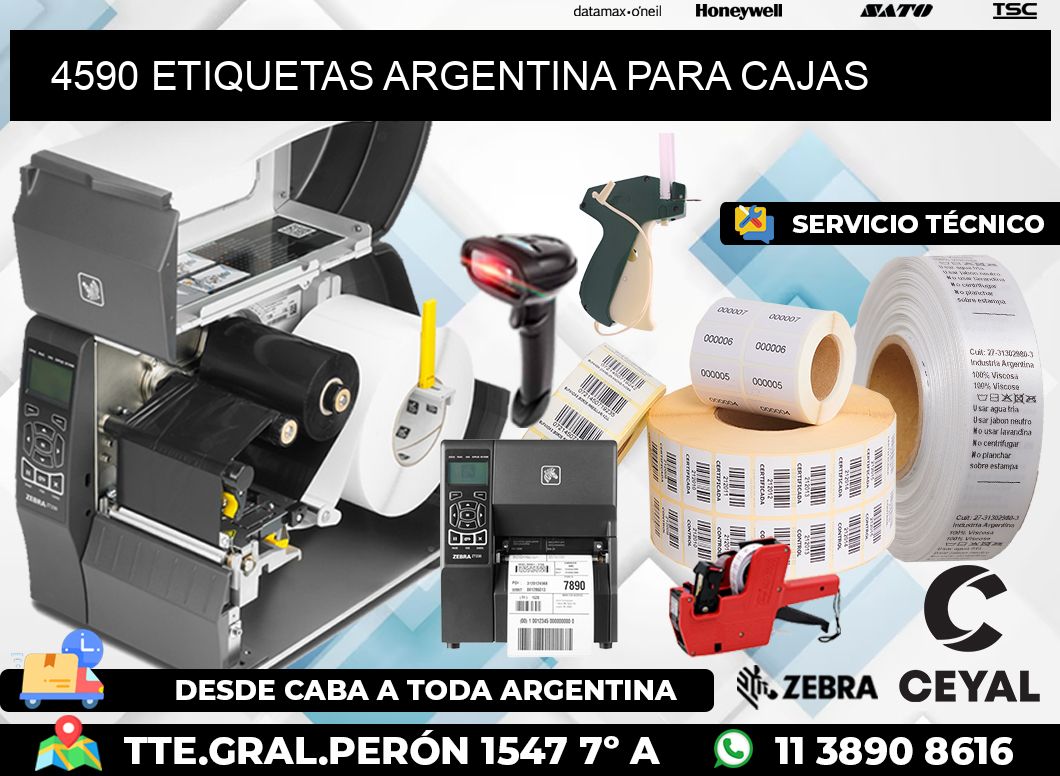 4590 ETIQUETAS ARGENTINA PARA CAJAS