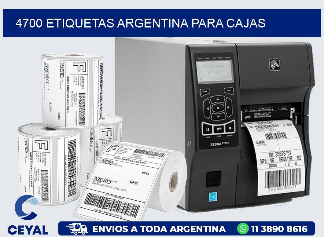 4700 ETIQUETAS ARGENTINA PARA CAJAS