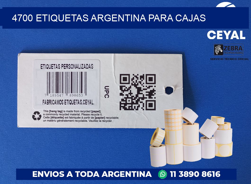 4700 ETIQUETAS ARGENTINA PARA CAJAS