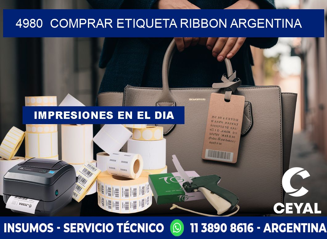 4980  COMPRAR ETIQUETA RIBBON ARGENTINA