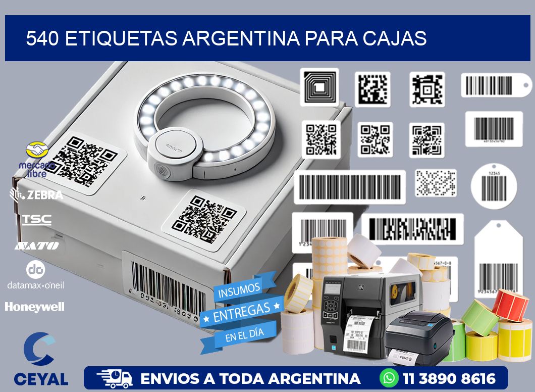 540 ETIQUETAS ARGENTINA PARA CAJAS