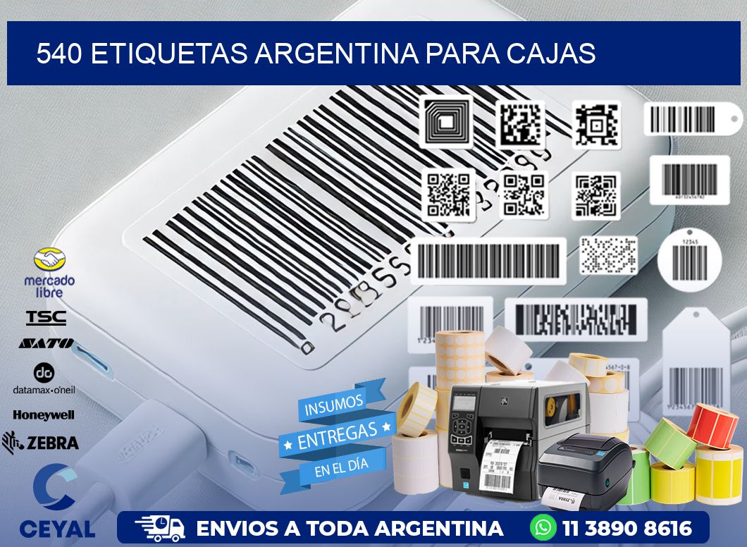 540 ETIQUETAS ARGENTINA PARA CAJAS