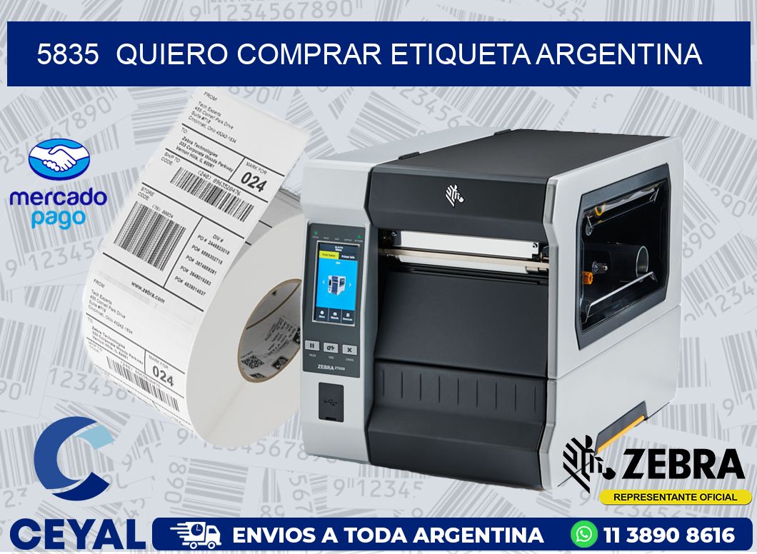 5835  QUIERO COMPRAR ETIQUETA ARGENTINA