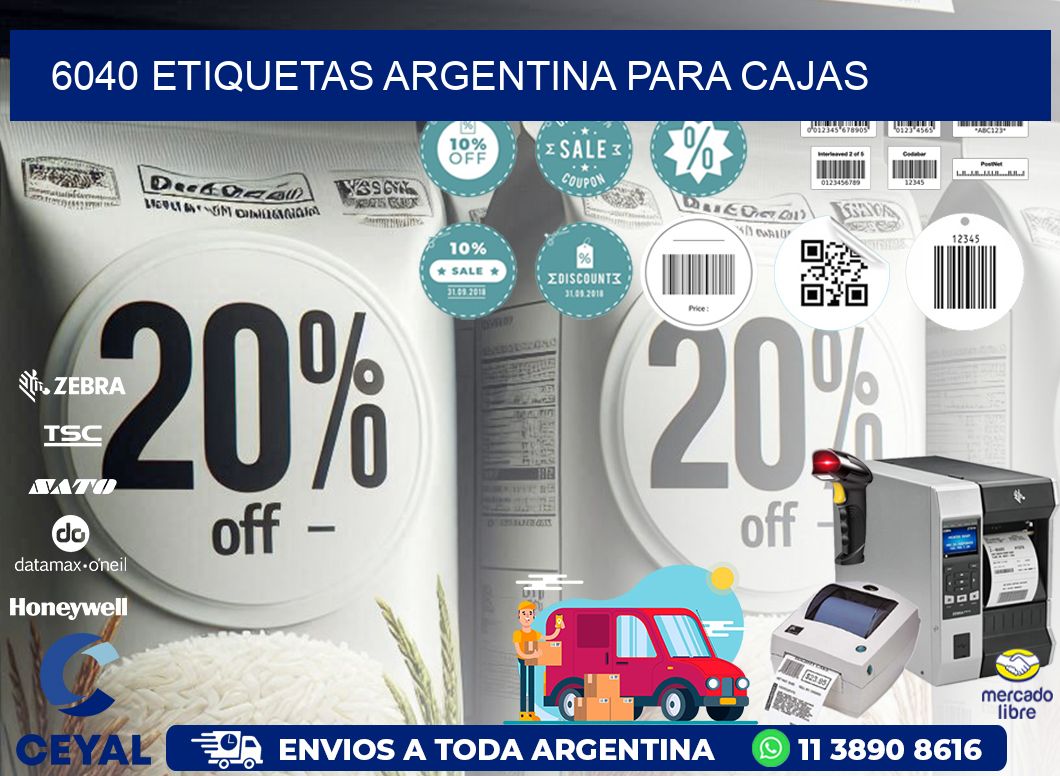 6040 ETIQUETAS ARGENTINA PARA CAJAS