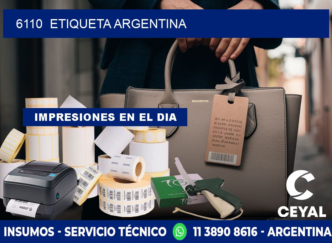 6110  ETIQUETA ARGENTINA