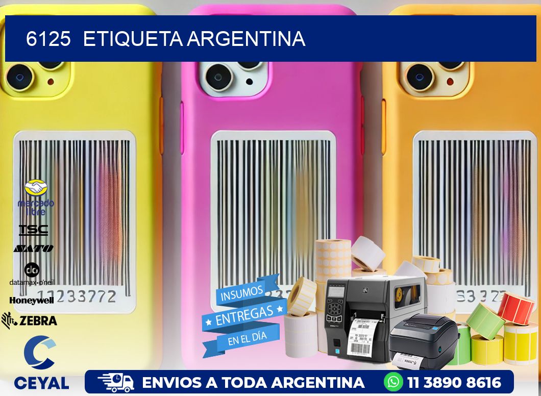 6125  ETIQUETA ARGENTINA