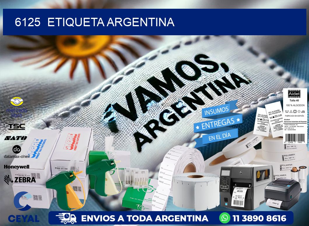 6125  ETIQUETA ARGENTINA