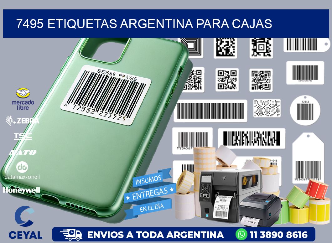 7495 ETIQUETAS ARGENTINA PARA CAJAS