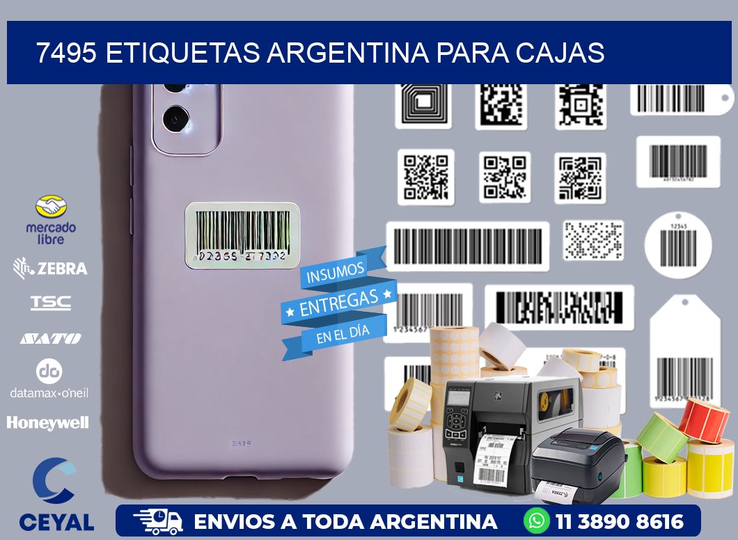 7495 ETIQUETAS ARGENTINA PARA CAJAS