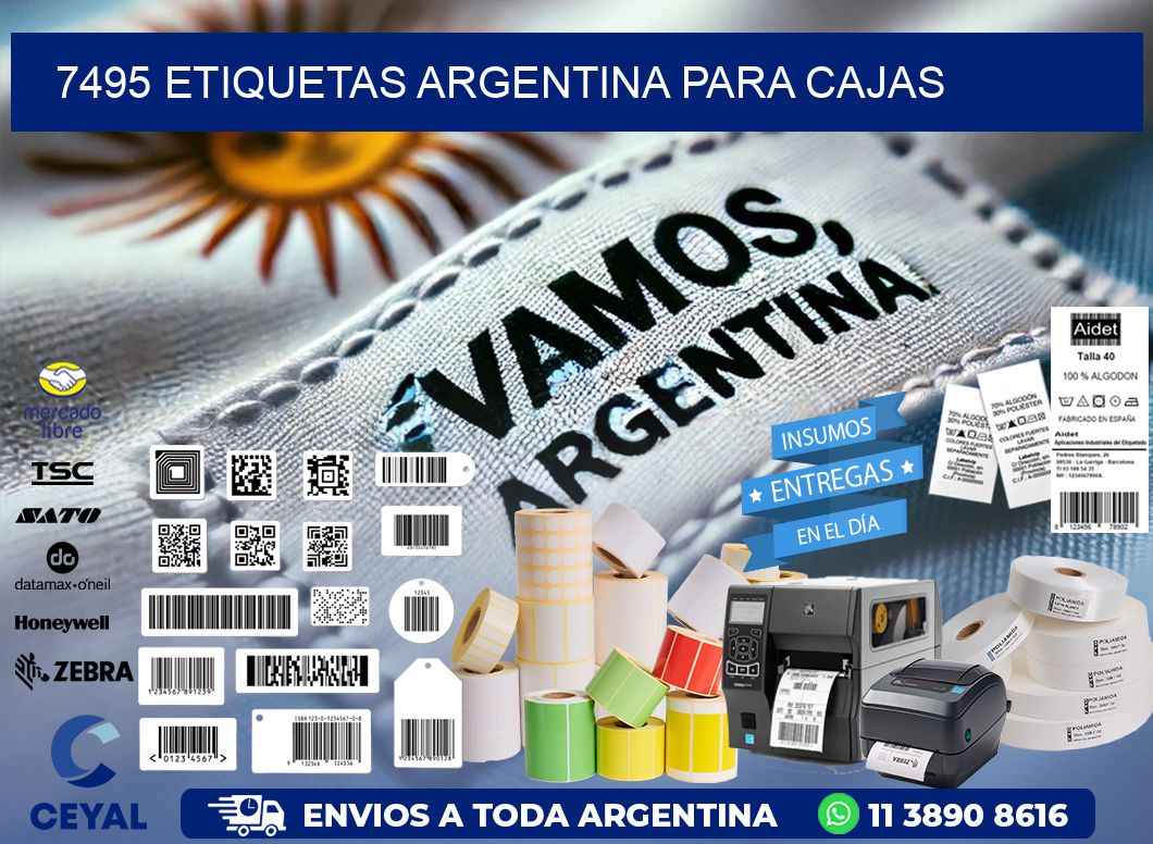 7495 ETIQUETAS ARGENTINA PARA CAJAS