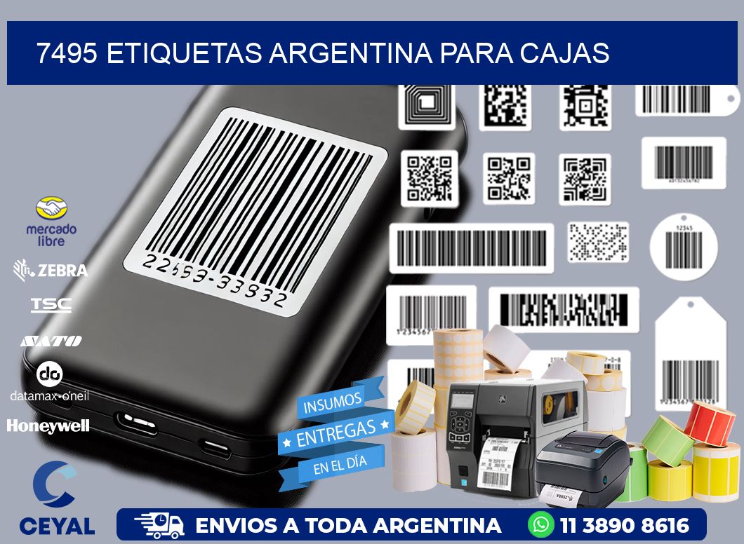 7495 ETIQUETAS ARGENTINA PARA CAJAS