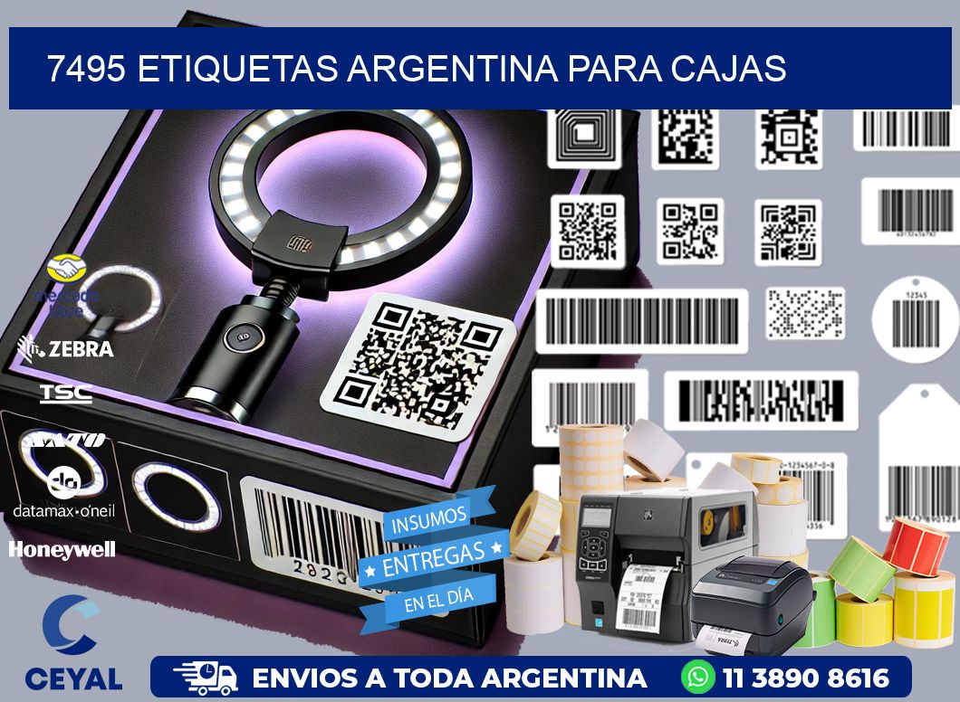 7495 ETIQUETAS ARGENTINA PARA CAJAS