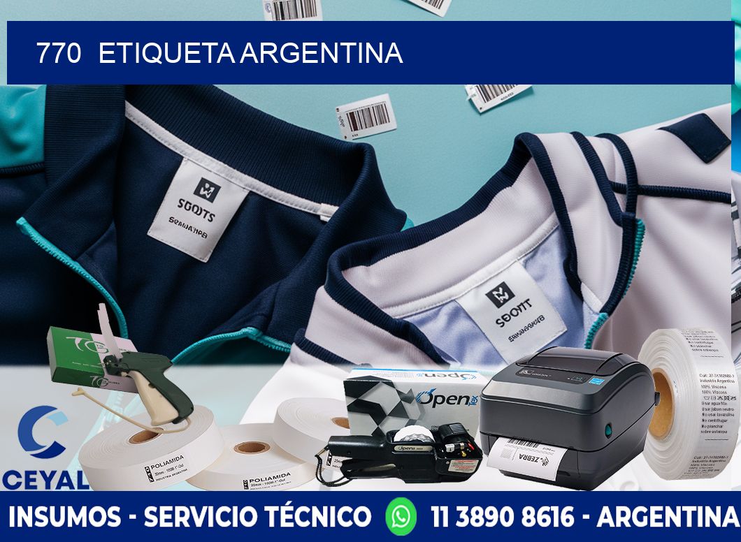 770  ETIQUETA ARGENTINA