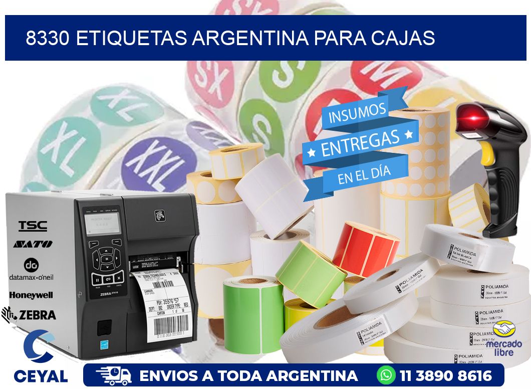 8330 ETIQUETAS ARGENTINA PARA CAJAS