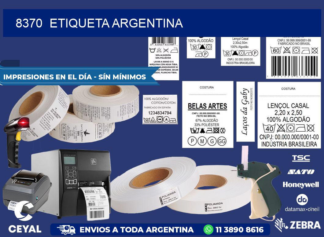 8370  ETIQUETA ARGENTINA