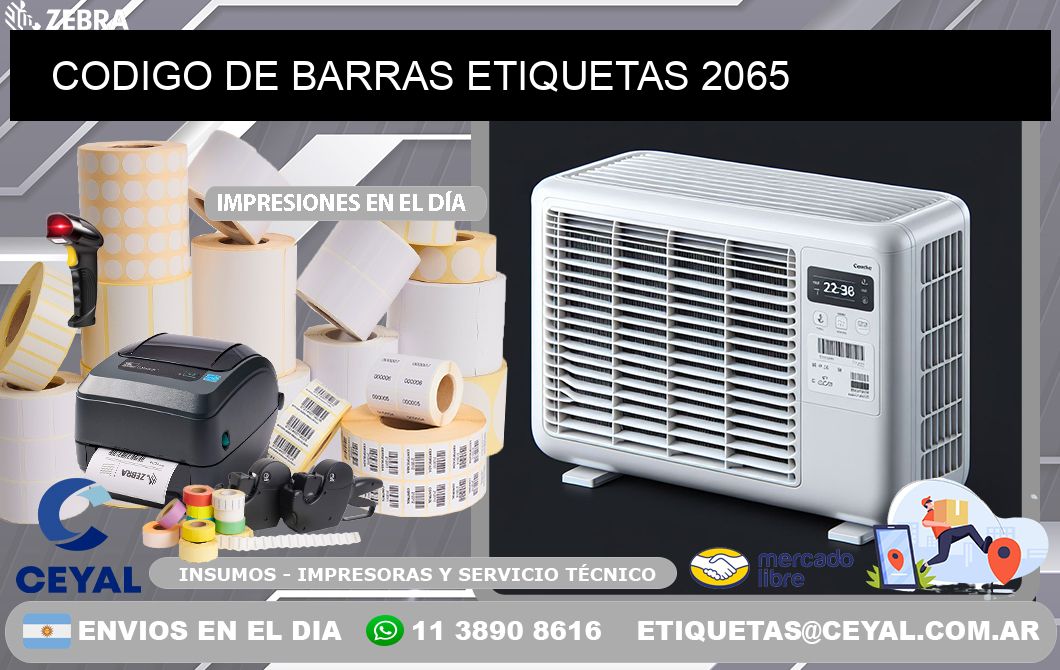 CODIGO DE BARRAS ETIQUETAS 2065