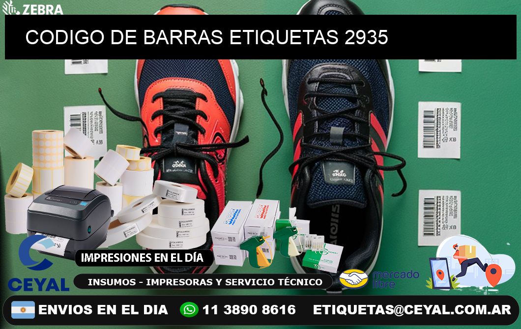 CODIGO DE BARRAS ETIQUETAS 2935