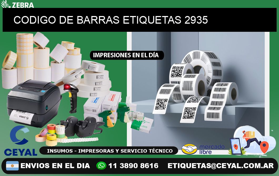 CODIGO DE BARRAS ETIQUETAS 2935