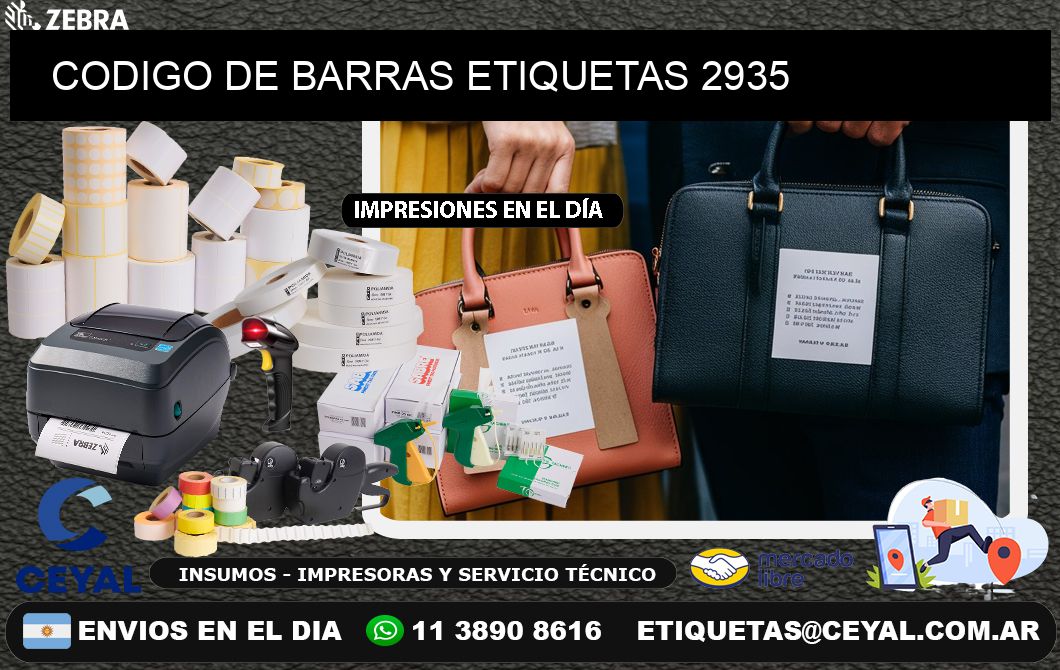 CODIGO DE BARRAS ETIQUETAS 2935