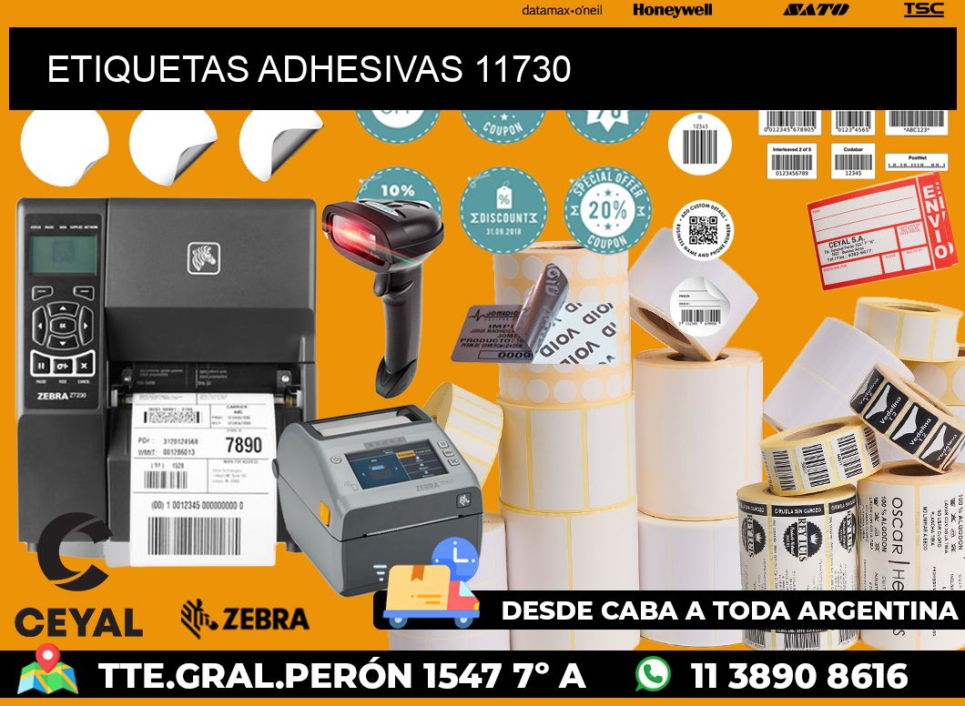 ETIQUETAS ADHESIVAS 11730