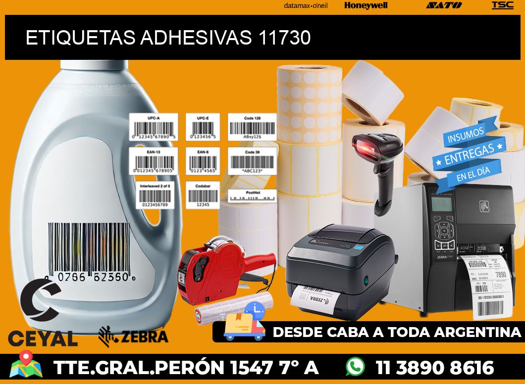 ETIQUETAS ADHESIVAS 11730