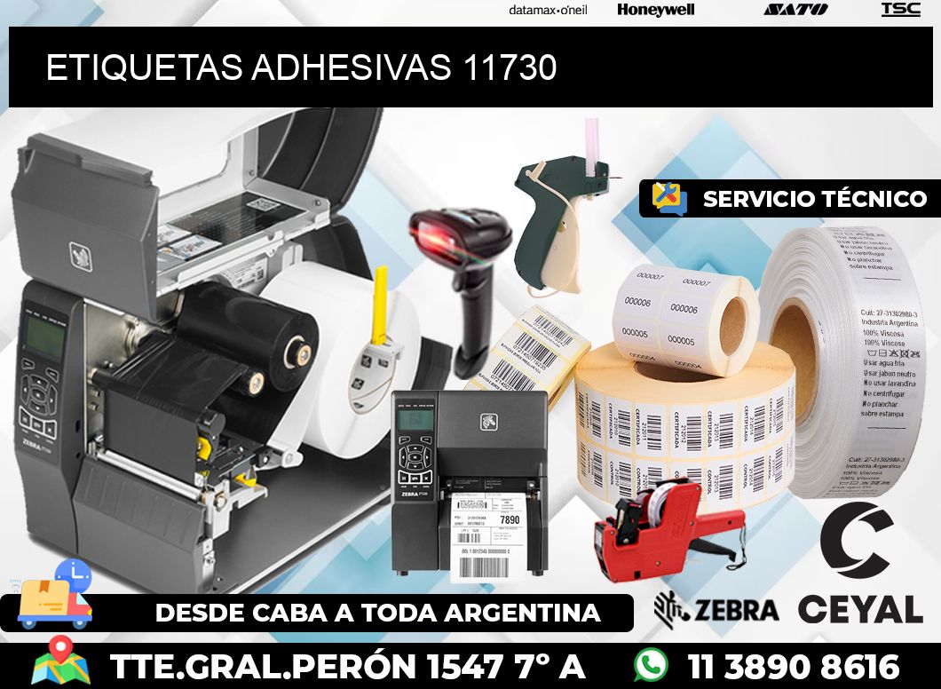 ETIQUETAS ADHESIVAS 11730