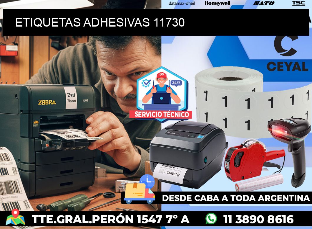 ETIQUETAS ADHESIVAS 11730