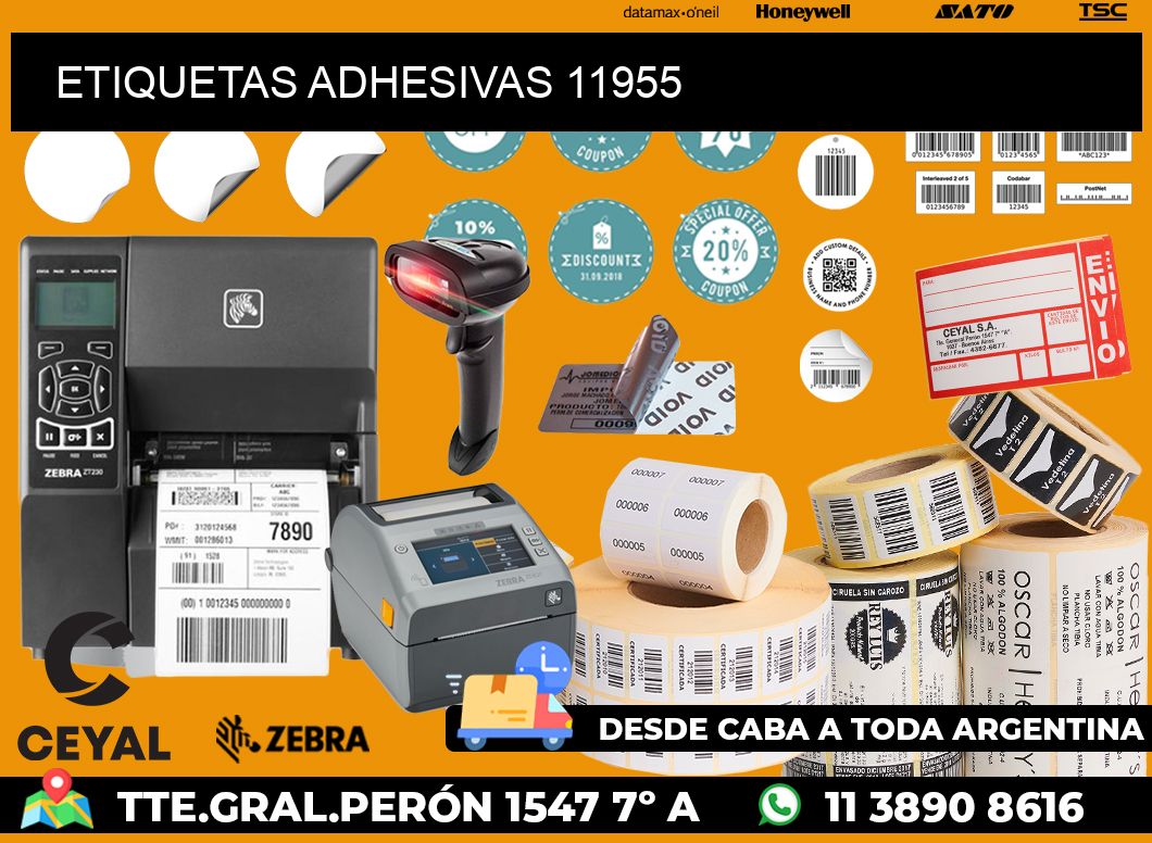 ETIQUETAS ADHESIVAS 11955