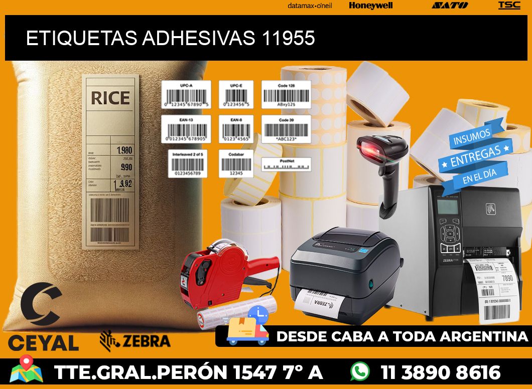 ETIQUETAS ADHESIVAS 11955