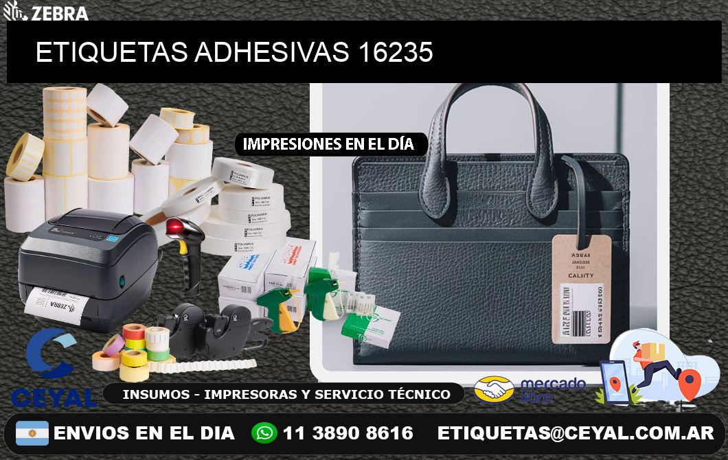 ETIQUETAS ADHESIVAS 16235