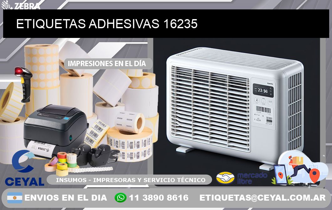 ETIQUETAS ADHESIVAS 16235