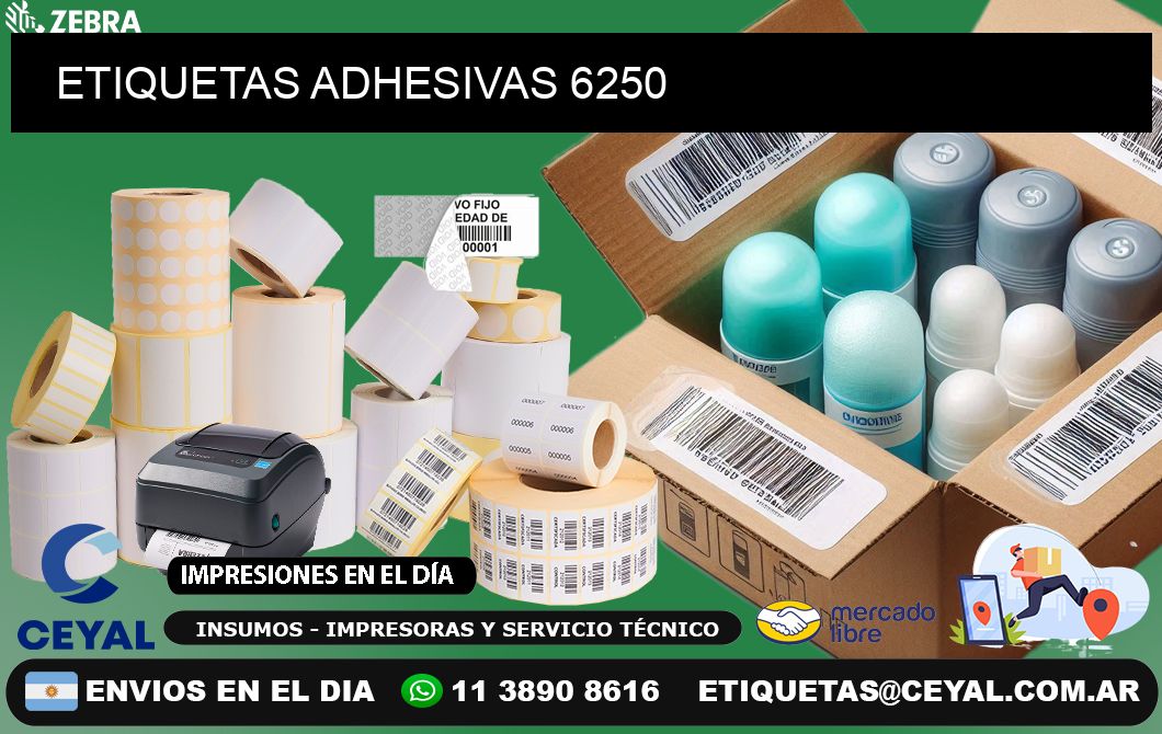 ETIQUETAS ADHESIVAS 6250