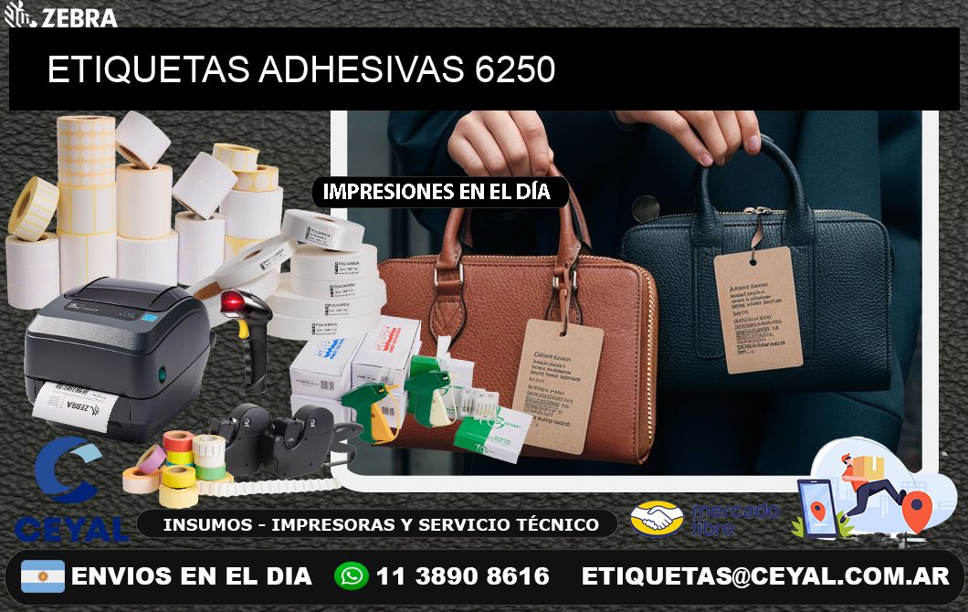 ETIQUETAS ADHESIVAS 6250