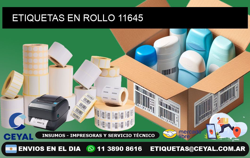 ETIQUETAS EN ROLLO 11645