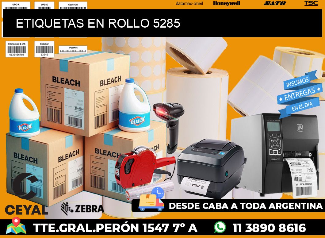 ETIQUETAS EN ROLLO 5285