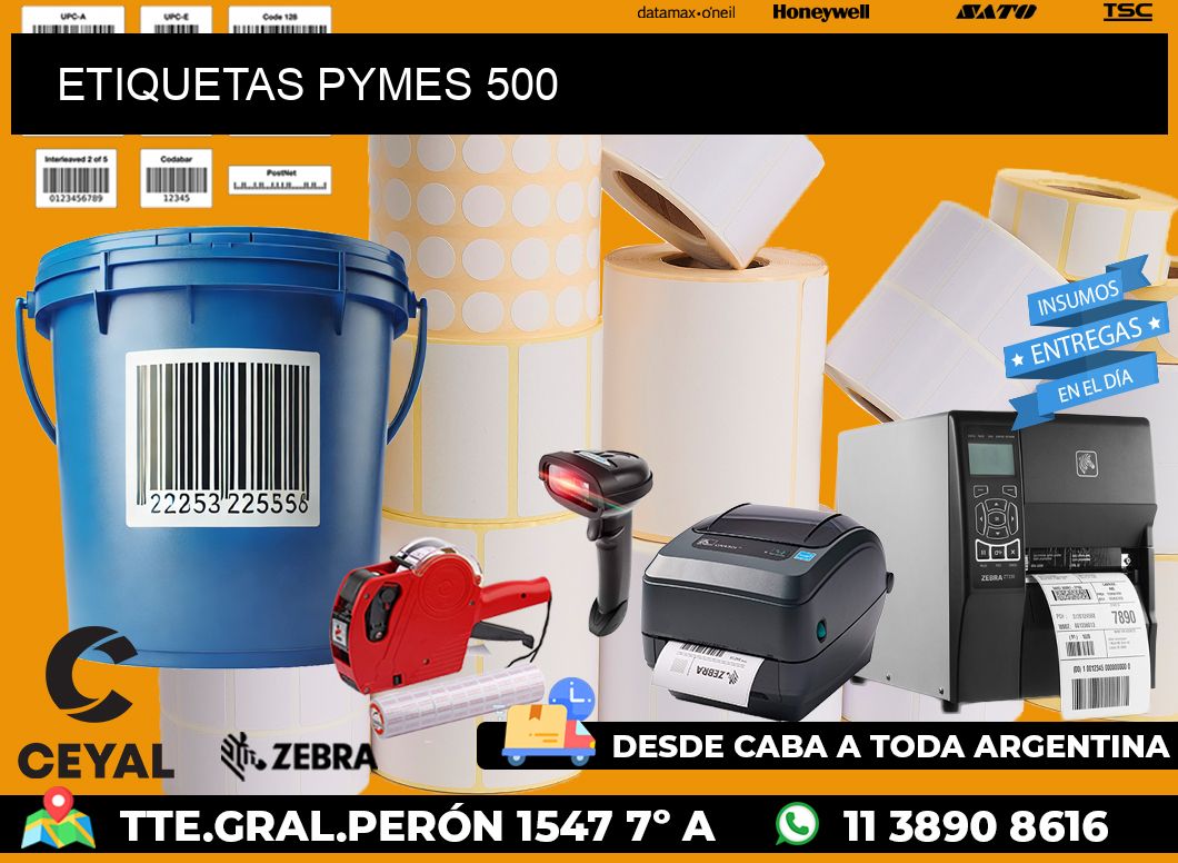 ETIQUETAS PYMES 500